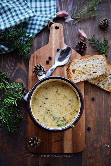 Zdjęcie - Zupa grzybowo – serowa - Przepisy kulinarne ze zdjęciami