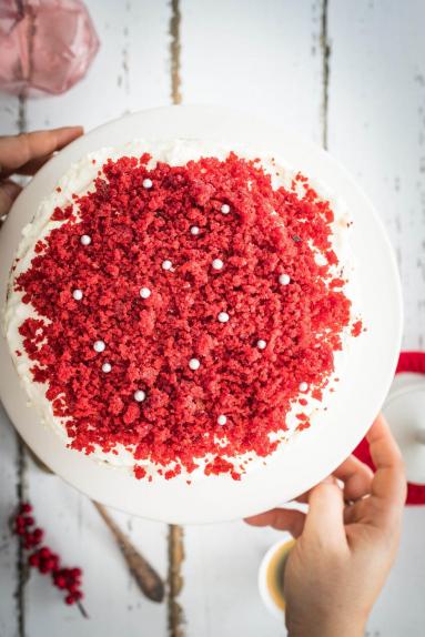 Zdjęcie - Tort red velvet z kremem cytrusowym - Przepisy kulinarne ze zdjęciami