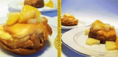 Zdjęcie - Suflety z brzoskwinią i ananasem. - Przepisy kulinarne ze zdjęciami