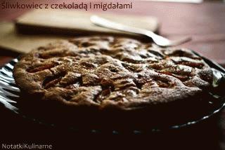 Zdjęcie - Śliwkowiec z migdałami i czekoladą - Przepisy kulinarne ze zdjęciami