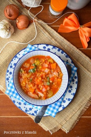 Zdjęcie - Zimowa pomidorowa z kminkiem i soczewicą | U stóp Benbulbena - Przepisy kulinarne ze zdjęciami