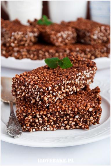 Zdjęcie - Czekoladowe batoniki quinoa - Przepisy kulinarne ze zdjęciami
