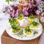 Zdjęcie - Jajka faszerowane awokado - Przepisy kulinarne ze zdjęciami