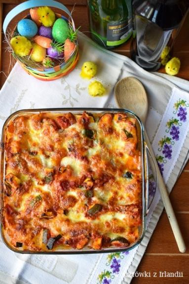 Zdjęcie - Warzywna lasagne z bakłażanem i cukinią | U stóp Benbulbena - Przepisy kulinarne ze zdjęciami