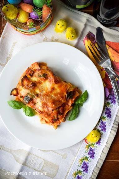 Zdjęcie - Warzywna lasagne z bakłażanem i cukinią | U stóp Benbulbena - Przepisy kulinarne ze zdjęciami