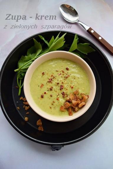 Zdjęcie - Zupa – krem ze szparagów - Przepisy kulinarne ze zdjęciami