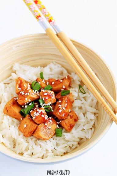 Zdjęcie - Ekspresowy kurczak teriyaki z ryżem - Przepisy kulinarne ze zdjęciami