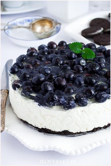 Zdjęcie: Sernik oreo z borówkami Zdjęcie - Sernik oreo z borówkami - Przepisy kulinarne ze zdjęciami