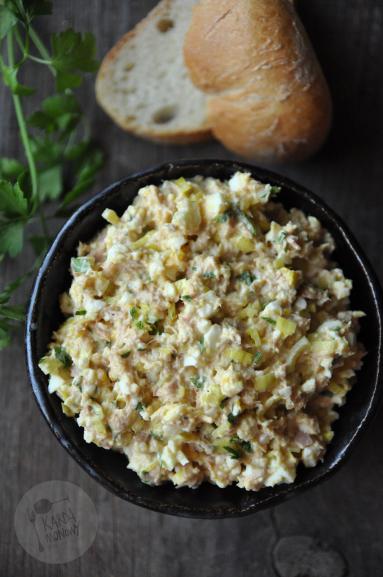 Zdjęcie: Pasta jajeczna z tuńczykiem i porem Zdjęcie - Pasta jajeczna z tuńczykiem i porem - Przepisy kulinarne ze zdjęciami