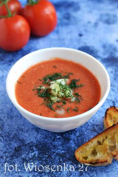 Zdjęcie - Gazpacho pomidorowe - Przepisy kulinarne ze zdjęciami