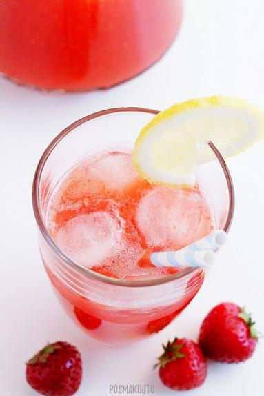 Zdjęcie - Lemoniada truskawkowa - Przepisy kulinarne ze zdjęciami