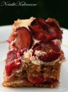 Zdjęcie - Ciasto śliwkowe z sernikową falą - Przepisy kulinarne ze zdjęciami