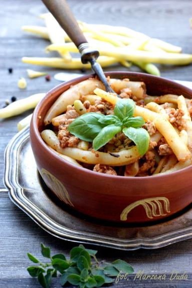Zdjęcie - Fasolka szparagowa  z mielonym mięsem - Przepisy kulinarne ze zdjęciami
