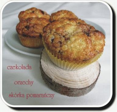 Zdjęcie - Muffiny z czekoladową kruszonką w środku;) - Przepisy kulinarne ze zdjęciami