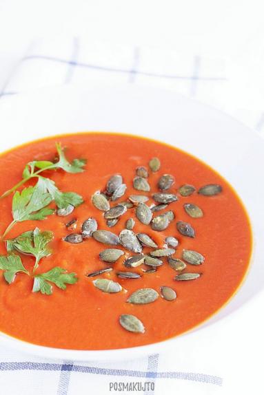 Zdjęcie - Zupa pomidorowo-dyniowa - Przepisy kulinarne ze zdjęciami