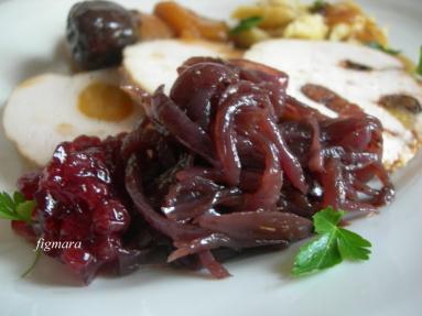 Zdjęcie - Konfitura z czerwonej cebuli do mięsa - Przepisy kulinarne ze zdjęciami