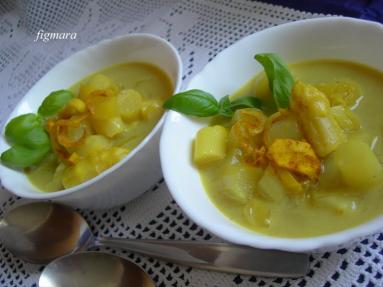 Zdjęcie - Zupa szparagowa z curry i mlekiem kokosowym - Przepisy kulinarne ze zdjęciami