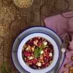 Zdjęcie - Kaszotto z burakami, serem halloumi i orzechami laskowymi - Przepisy kulinarne ze zdjęciami