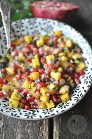 Zdjęcie: Salsa z mango i granatem Zdjęcie - Salsa z mango i granatem - Przepisy kulinarne ze zdjęciami