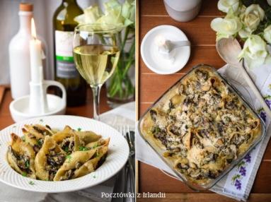 Zdjęcie - Muszle zapiekane z grzybami – U stóp Benbulbena - Przepisy kulinarne ze zdjęciami