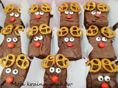 Zdjęcie - Rodzina Rudolfów czyli świąteczne brownie - Przepisy kulinarne ze zdjęciami