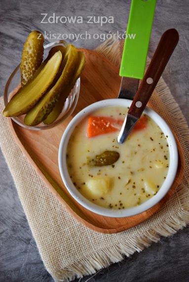Zdjęcie - Zdrowa zupa z ogórków kiszonych - Przepisy kulinarne ze zdjęciami