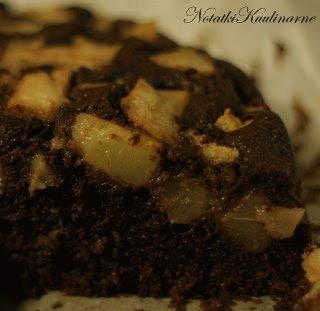 Zdjęcie - Czekoladowe ciasto z gruszkami - Przepisy kulinarne ze zdjęciami