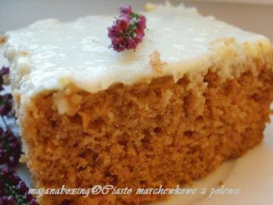 Zdjęcie - Ciasto marchewkowe z polewą  - Przepisy kulinarne ze zdjęciami