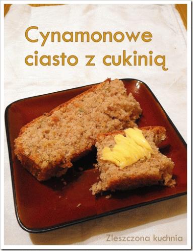 Zdjęcie - Cynamonowe ciasto z cukinią - Przepisy kulinarne ze zdjęciami