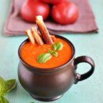 Zdjęcie - Krem z pieczonych pomidorów - Przepisy kulinarne ze zdjęciami