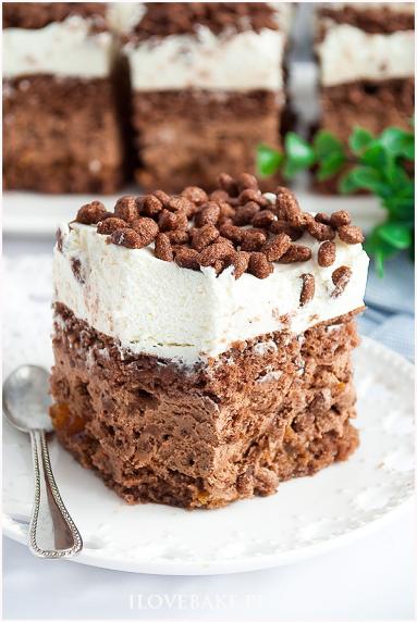 Zdjęcie - Ciasto czekoladowy chrupek - Przepisy kulinarne ze zdjęciami