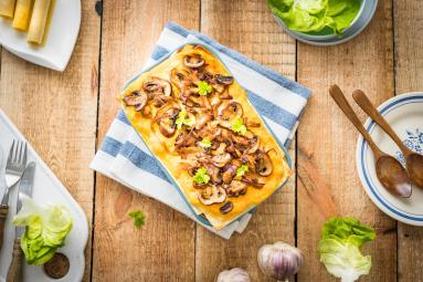 Zdjęcie - Lasagne z dynią, grzybami i ricottą - Przepisy kulinarne ze zdjęciami