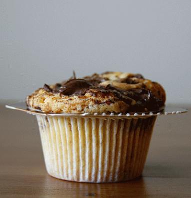 Zdjęcie - Muffiny z  nutellą  - Przepisy kulinarne ze zdjęciami
