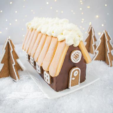 Zdjęcie - Ciasto - świąteczna chatka - Przepisy kulinarne ze zdjęciami
