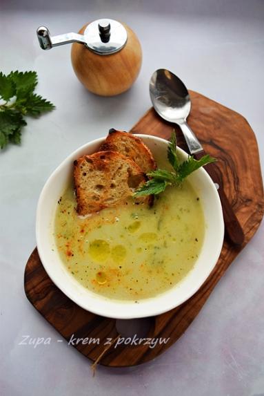 Zdjęcie - Zdrowa zupa - krem z pokrzyw - Napiecyku - Przepisy kulinarne ze zdjęciami