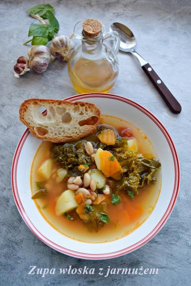 Zdjęcie - Włoska zupa z jarmużem - Napiecyku - Przepisy kulinarne ze zdjęciami
