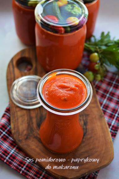 Zdjęcie - Sos pomidorowo - paprykowy do słoików - Napiecyku - Przepisy kulinarne ze zdjęciami
