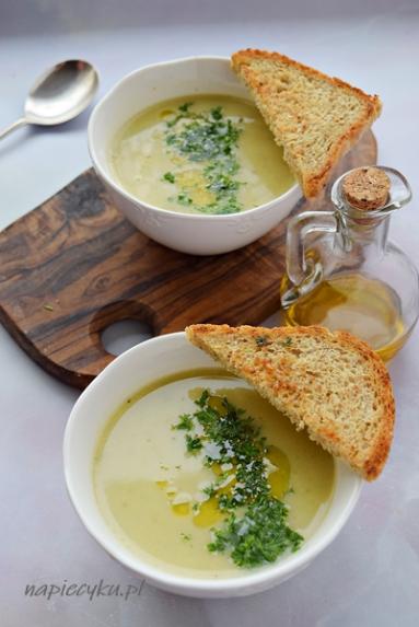 Zdjęcie - Szybka zupa - krem z pora i cukinii - Napiecyku - Przepisy kulinarne ze zdjęciami