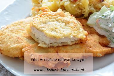 Zdjęcie - FILET W CIEŚCIE NALEŚNIKOWYM - Przepisy kulinarne ze zdjęciami