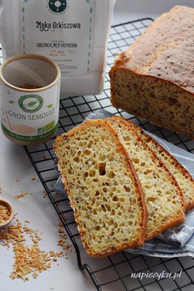 Zdjęcie - Łatwy chleb orkiszowy na drożdżach - Napiecyku - Przepisy kulinarne ze zdjęciami