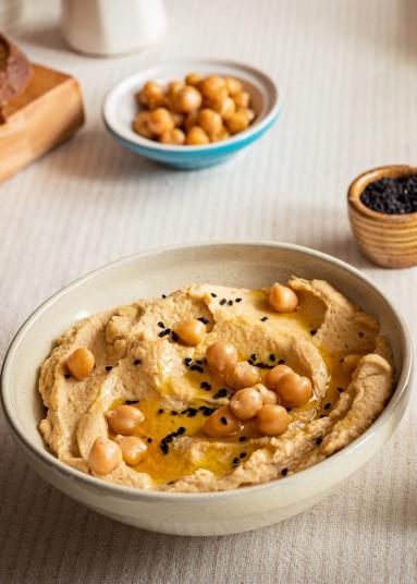 Zdjęcie - Hummus z czarnuszką - Przepisy kulinarne ze zdjęciami