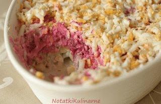 Zdjęcie - Łotwa: Silke kazoka - sałatka śledziowa na różowo - Przepisy kulinarne ze zdjęciami