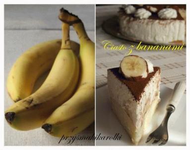 Zdjęcie - Lekkie jak puch ciasto z bananami - Przepisy kulinarne ze zdjęciami