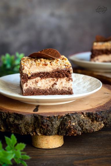 Zdjęcie - Ciasto z masą i czekoladowym ganache - Przepisy kulinarne ze zdjęciami