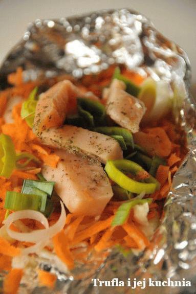 Zdjęcie - Filety rybne z  warzywami  - Przepisy kulinarne ze zdjęciami