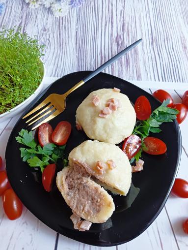 Zdjęcie - Pyzy ziemniaczane z pasztetową - Przepisy kulinarne ze zdjęciami