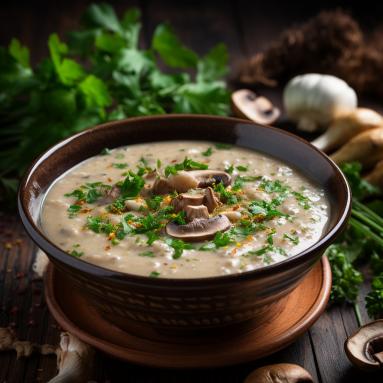 Zdjęcie - Zupa grzybowa ze świeżych grzybów z kaszą perłową - Przepisy kulinarne ze zdjęciami