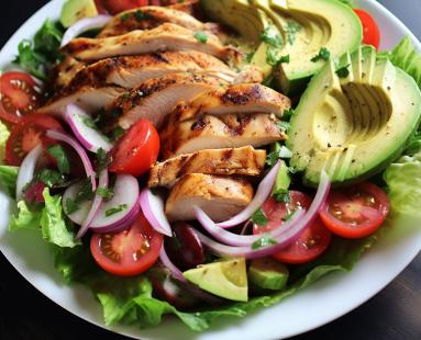 Zdjęcie - 15-minutowa sałatka z kurczakiem i awokado - idealna na lunch do pracy - Przepisy kulinarne ze zdjęciami