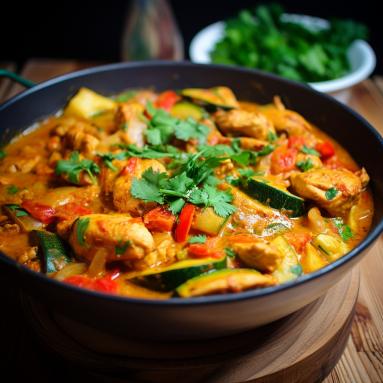Zdjęcie - Kurczak curry z warzywami. Danie jednogarnkowe w 25 minut - Przepisy kulinarne ze zdjęciami