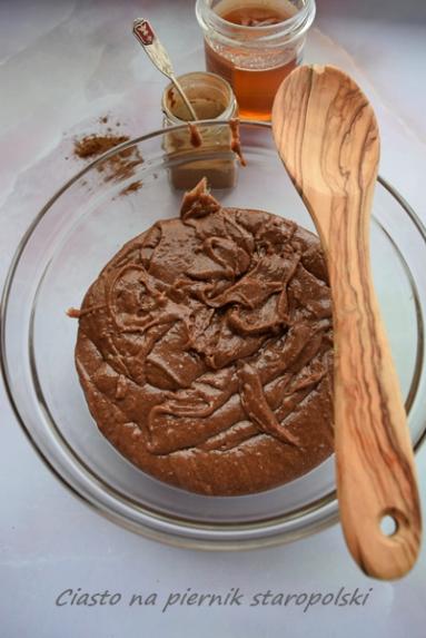Zdjęcie - Ciasto na piernik staropolski - 1 etap - Napiecyku - Przepisy kulinarne ze zdjęciami